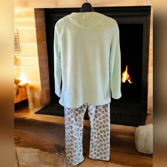 Love to Lounge Cozy Fleece Dachshund Dog Ladies 2 Piece Pajama Set πΎπβπ¦Ί - Picture 2 of 10